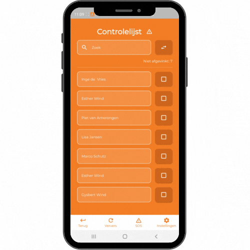 EVA BHV App bij calamiteiten